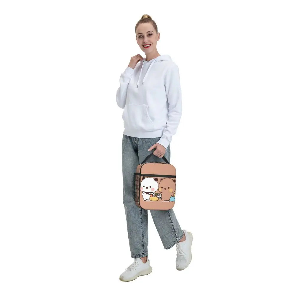 Cute Bubu And Dudu Insulated Lunch Bag