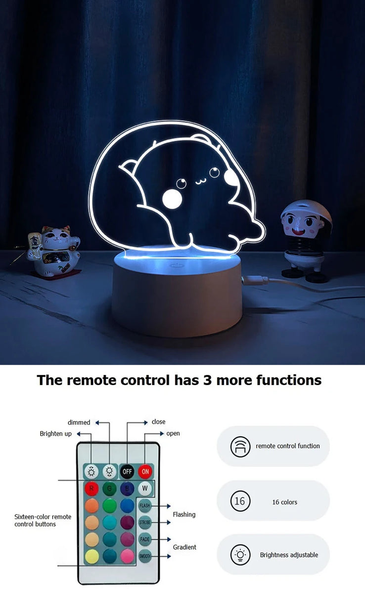 Dudu & Bubu 3D LED Night Lamp