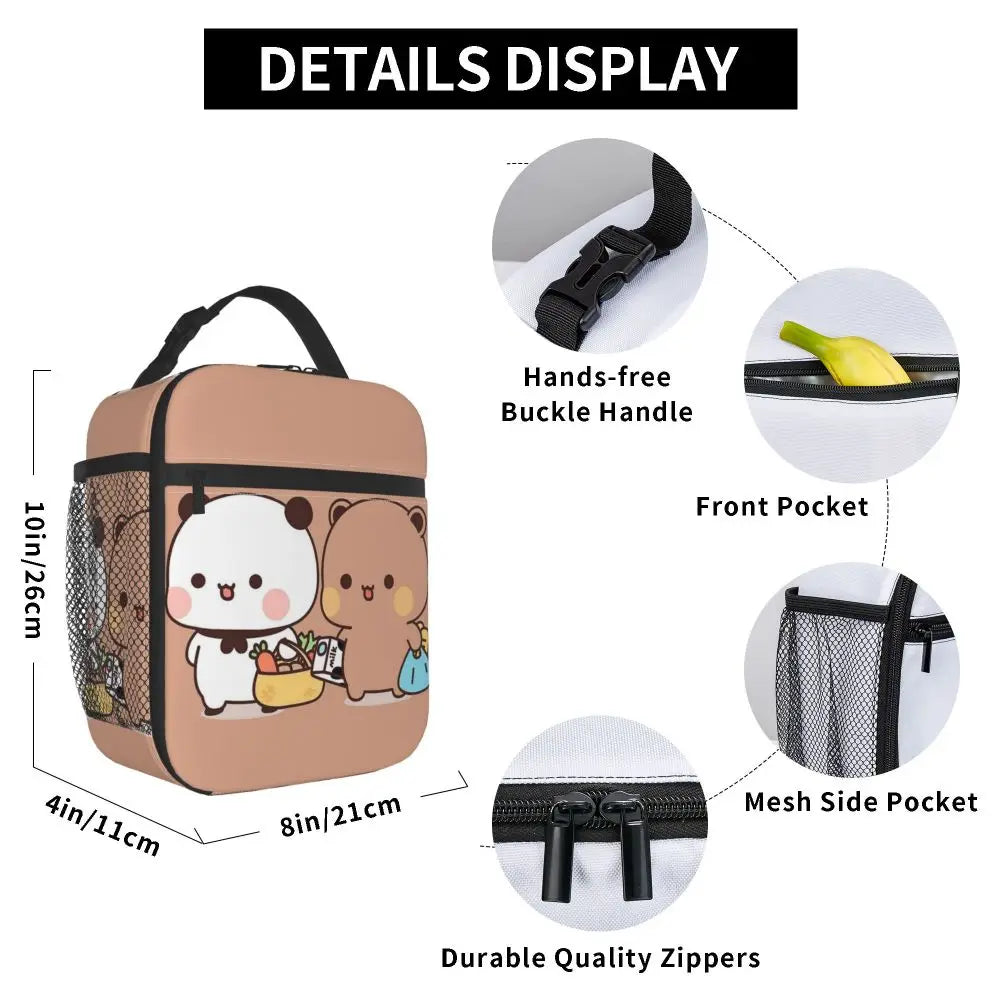 Cute Bubu And Dudu Insulated Lunch Bag