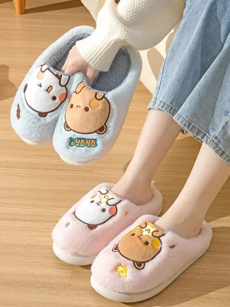 Bubu Dudu Bear Plush Slipper