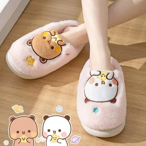 Bubu Dudu Bear Plush Slipper