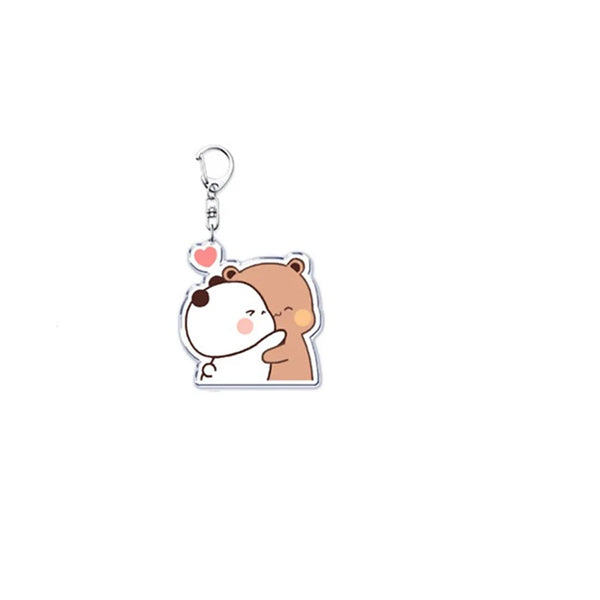 Bubu & Dudu Hug Keychain 🐻💕